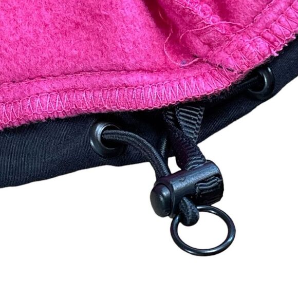 i5 Apparel Women's Black & Pink Full Zip Fleece Hooded Jacket Medium - Picture 7 of 9